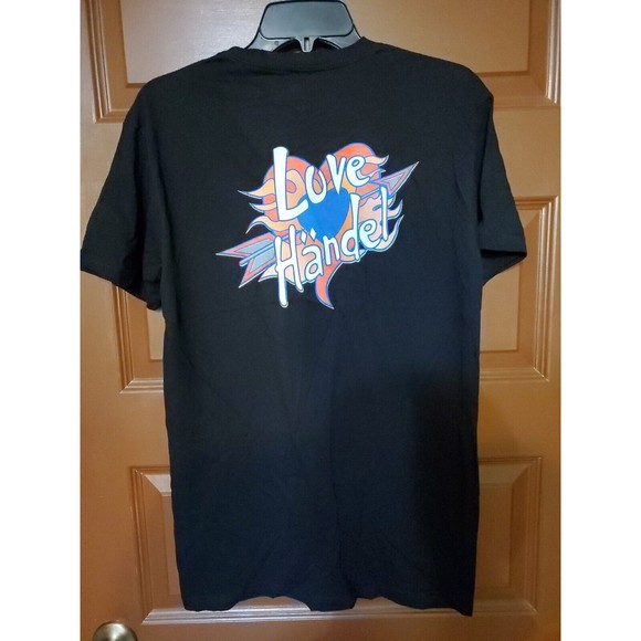 Disney LOVE HANDEL T-shirt Black With Front And Back Graphic Size Small - Picture 5 of 5